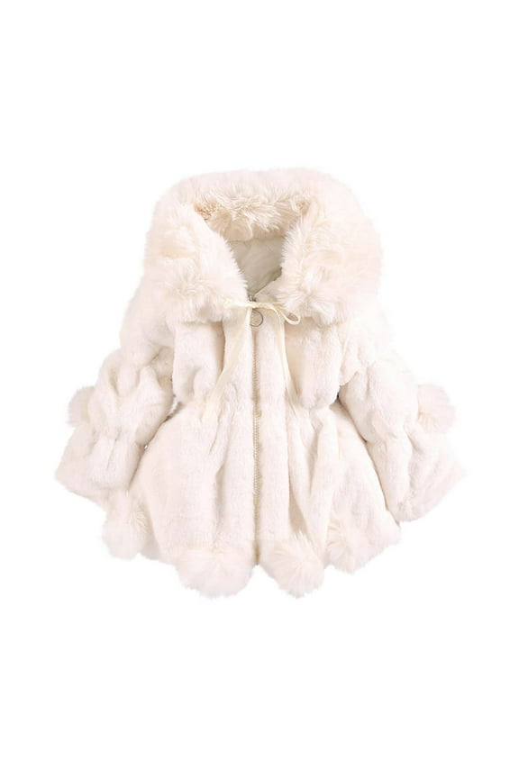 Toddler Kids Clothes Winter keep Warm Thick Baby Hooded Coats Infant Cute Solid Color Zip Up Pockets Button Jackets (12-18 Months, Wine)