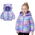 thumbnail image 1 of Toddler Girls Winter Coats Puffer Jacket Boys Zipper Long Sleeve Windproof Down Jacket Hooded Jackets 2-3 Years Winter Coat Boys, 1 of 5