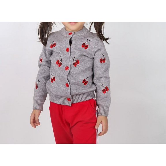 Toddler Girls Winter Warm Cardigan Sweater