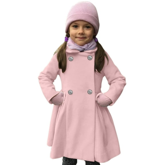 Toddler Girls Winter Windproof Coat Jacket Kids Warm Outerwear Jacket