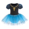 thumbnail image 1 of Toddler Girls Witch Ballet Dress Kids Princess Leotards Tutu Skirted Dancewear Halloween Christmas Party Dresses 3-8Y, 1 of 9