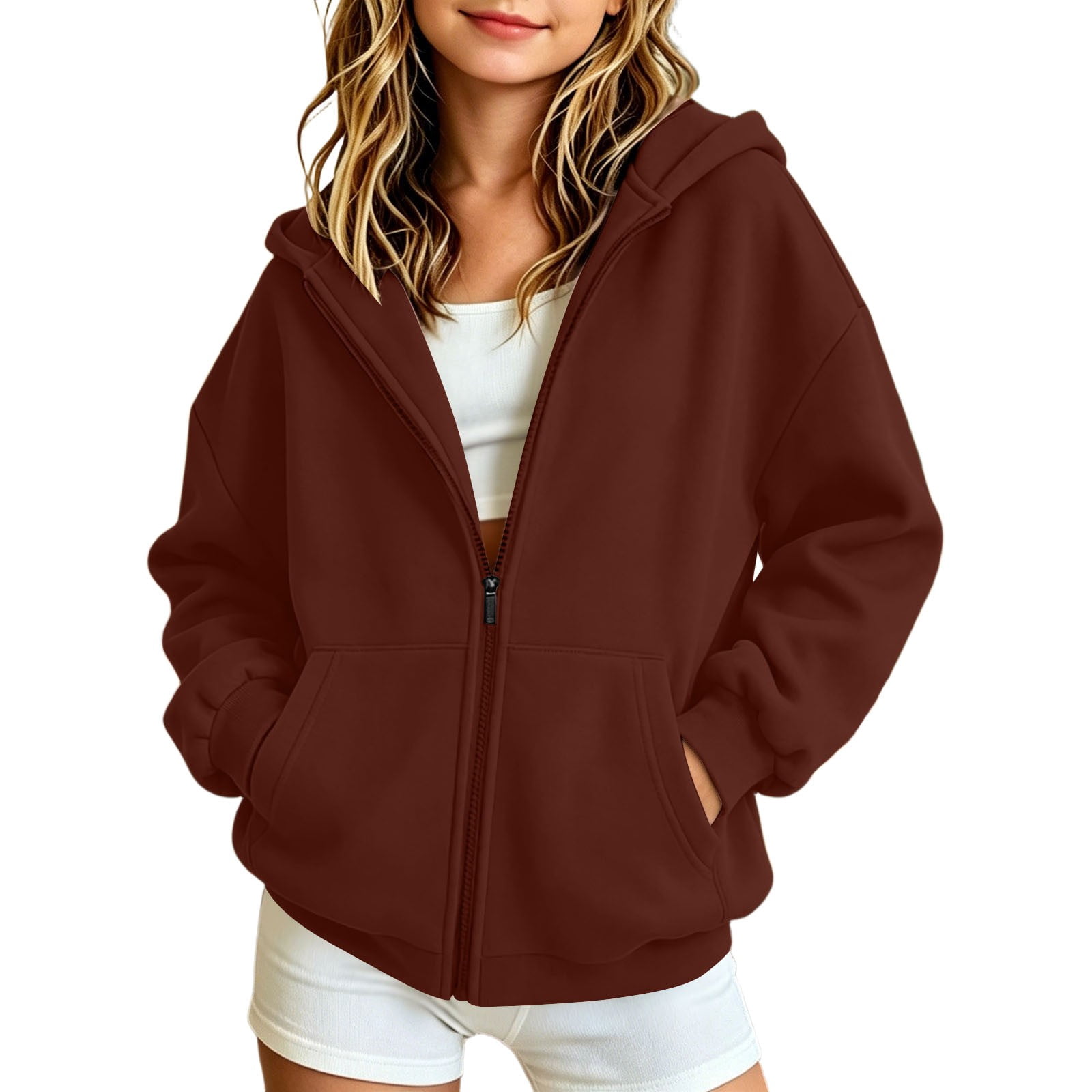Toddler Girls' Zip Up Hoodies Casual Active Hooded Sweatshirts with ...