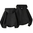 thumbnail image 1 of Toddler Girls Zip Up Hoodies Oversized Casual Cute Long Sleeve Sweatshirt Jacket Trendy Preppy Hooded Sweatshirts with Pocket, 1 of 4