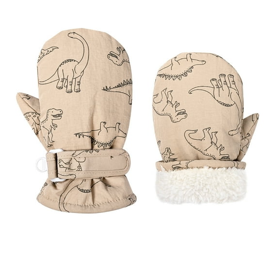 Toddler Gloves Kids Mittens Winter Warm Lined Fleece Gloves Waterproof Snow Baby Mitten for Boys Girls