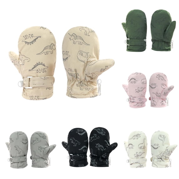 Toddler Gloves Kids Mittens Winter Warm Lined Gloves Waterproof Snow Baby Mitten for Boys Girls