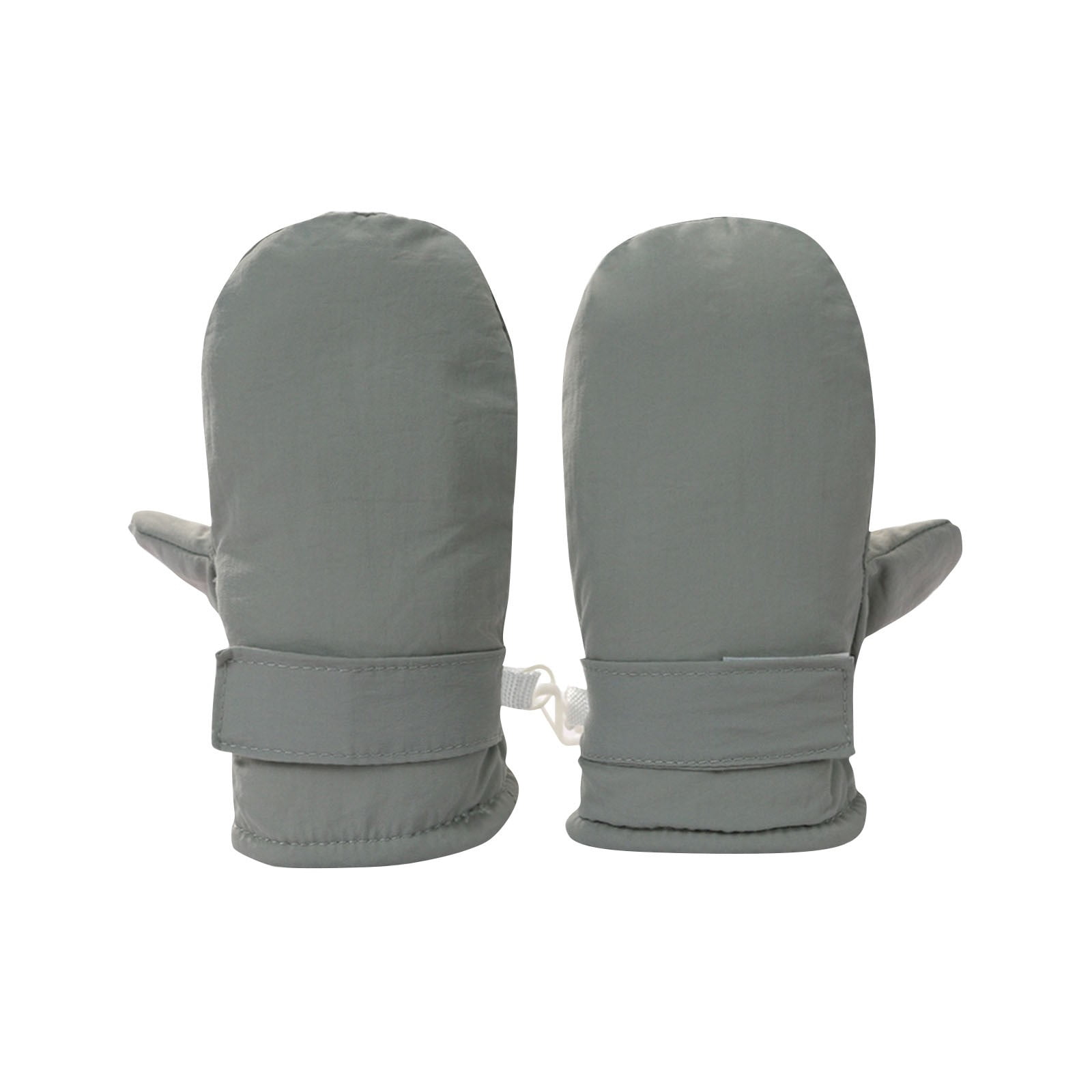 Guanti Invernali Per Neonati Reyow Baby – Taglia S (0-12 Mesi), Colore Grigio/Bianco, Con Velcro Regolabile E Fodera Sherpa Calda - 2