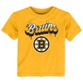 thumbnail image 1 of Toddler Gold Boston Bruins Bubbly Script T-Shirt, 1 of 1