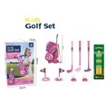 thumbnail image 1 of Toddler Golf Set for 1 2 3 4 Years Old, Upgraded Kids Golf Cart with Unique Shoulder Strap Design, Indoor and Outdoor Golf Toys Christmas Gift for Boys Girls (Pink),Pink With Mat, 1 of 7