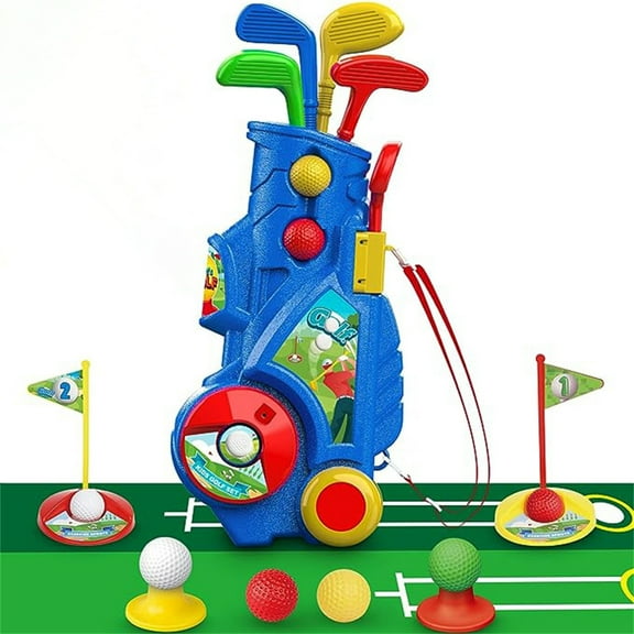 Toddler Golf Set,Upgraded Kids Golf Clubs With Putting Mat,Toys For Boys 3 4 5+ Years Old, Indoor Outdoor Sports Golf Toys (Blue)