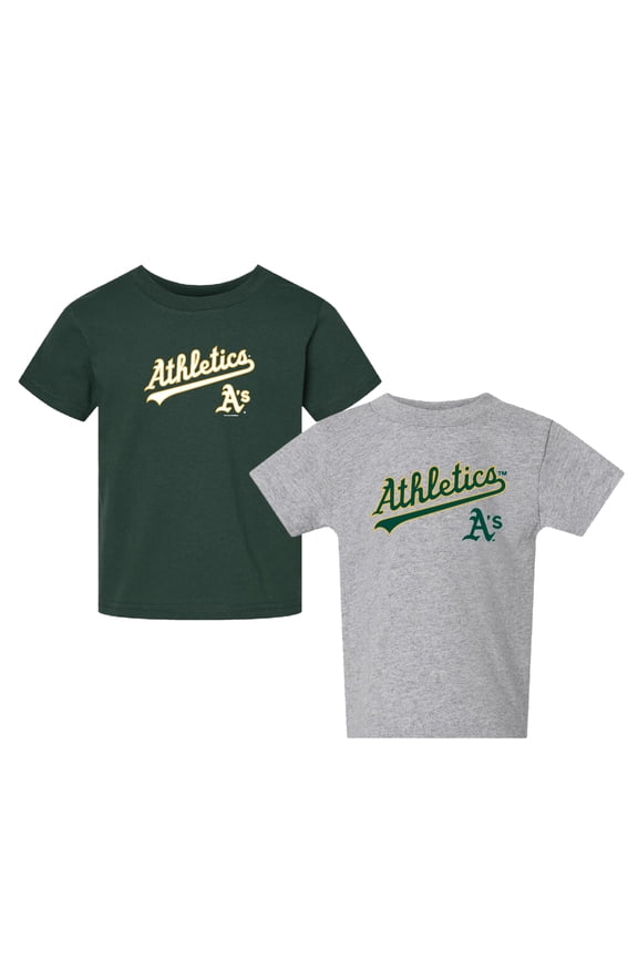 Toddler  Green/Gray Athletics Logo 2-Pack T-Shirt Set