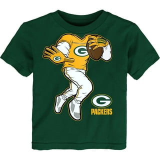 Men's Fanatics Branded Green Bay Packers Jersey Tackle V-Neck T-Shirt Size: Medium