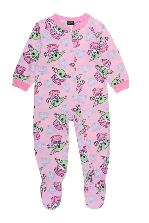 Toddler Grogu Pink Blanket Sleeper