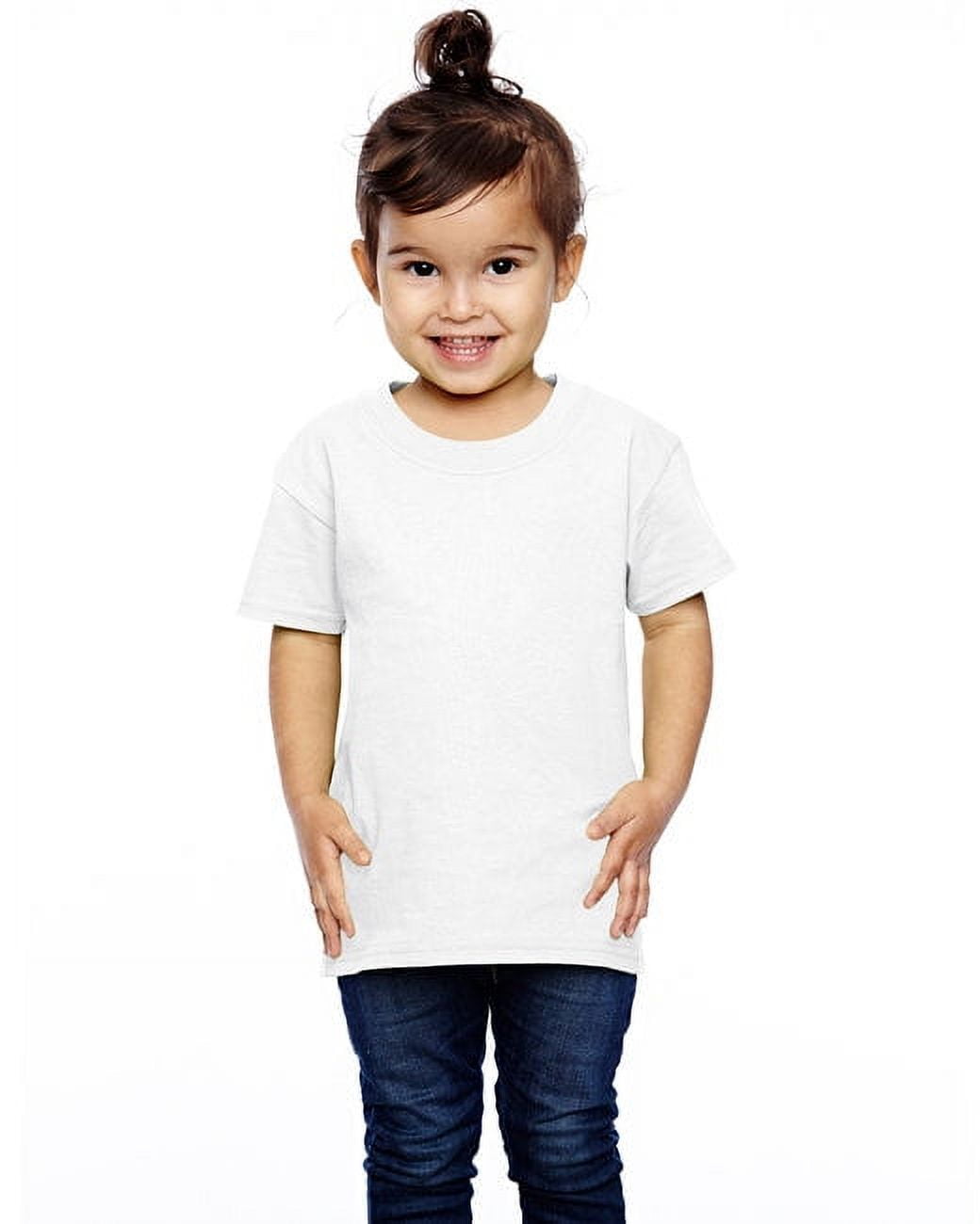 Toddler HD Cotton™ T-Shirt - WHITE - 4T - Walmart.com