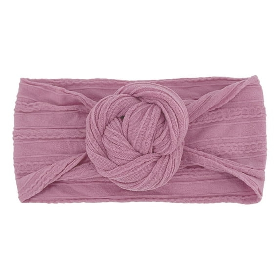 Toddler Hair Ties Stretch Solid Knotted Adorable Daily Colorful Lightweight Delicate Coffee Baby Headbands