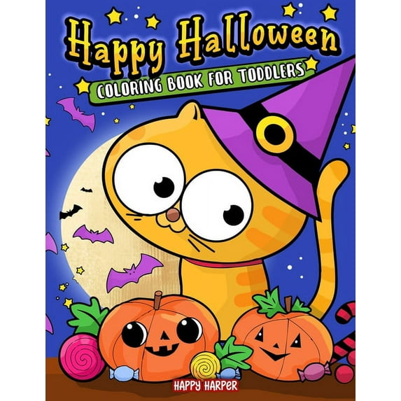 Toddler Halloween Coloring Book, (Paperback)