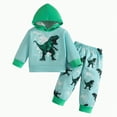 thumbnail image 1 of Toddler Halloween Costume Boy Baby Spring Fall Hooded Long Sleeve Elastic Waist 2T 3T 4T 5T Everyday Outfit Set 2-Pieces, 1 of 9
