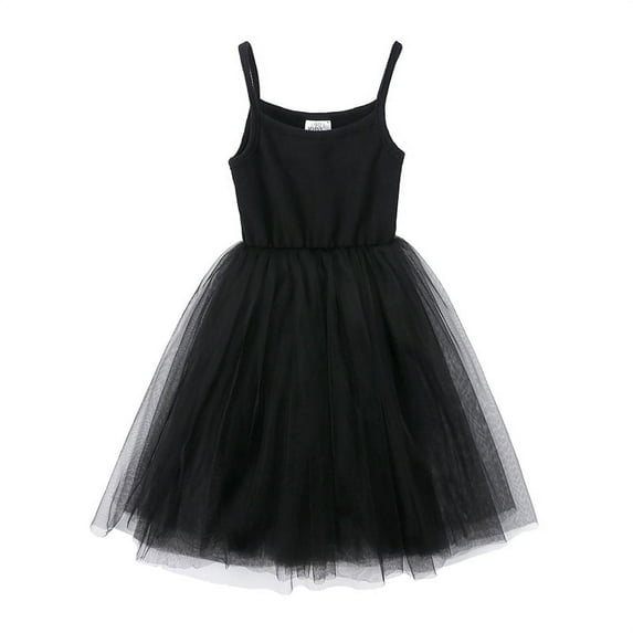 Toddler Halter Short Skirt Vest Solid Color Tulle Skirt Baby Girls Dress for 9M-7T