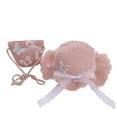 thumbnail image 1 of Toddler Hat,Kids Children Girls Butterfly Sunshade Hat Straw Beach Sun Hat + Straw Bag,Kids Hats,Pink,One Size, 1 of 2