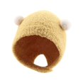 thumbnail image 1 of Toddler Hat Newborn Toddler Warm Hip Hop Soft Cute Thickened Warmer Bonnet Newborn Cap Autumn Winter Hats Baby Children Beanie Caps YELLOW, 1 of 8