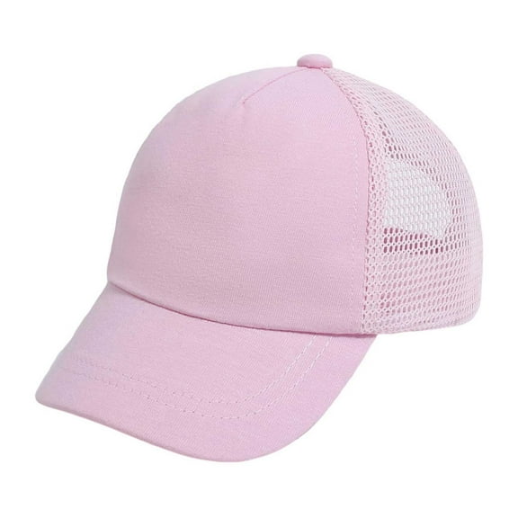 Toddler Hat Pink Baseball Hat Kids Breathable Casual Boys Hats for Kids Ages 1-3 Year Kids Clothes