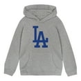 thumbnail image 1 of Toddler Heather Gray Los Angeles Dodgers Primary Logo Fleece Pullover Hoodie, 1 of 1
