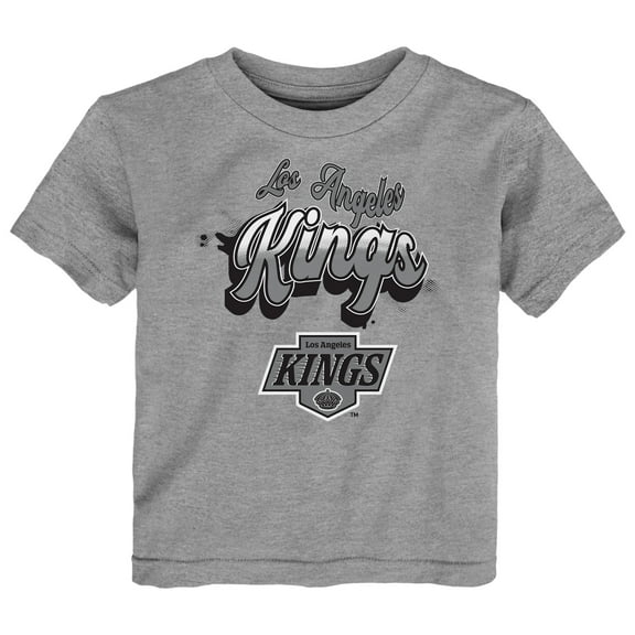 Toddler Heather Gray Los Angeles Kings Bubbly Script T-Shirt