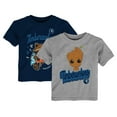 thumbnail image 1 of Toddler Heather Gray Minnesota Timberwolves Two-Piece Guardians Of The Galaxy T-Shirt Set, 1 of 2