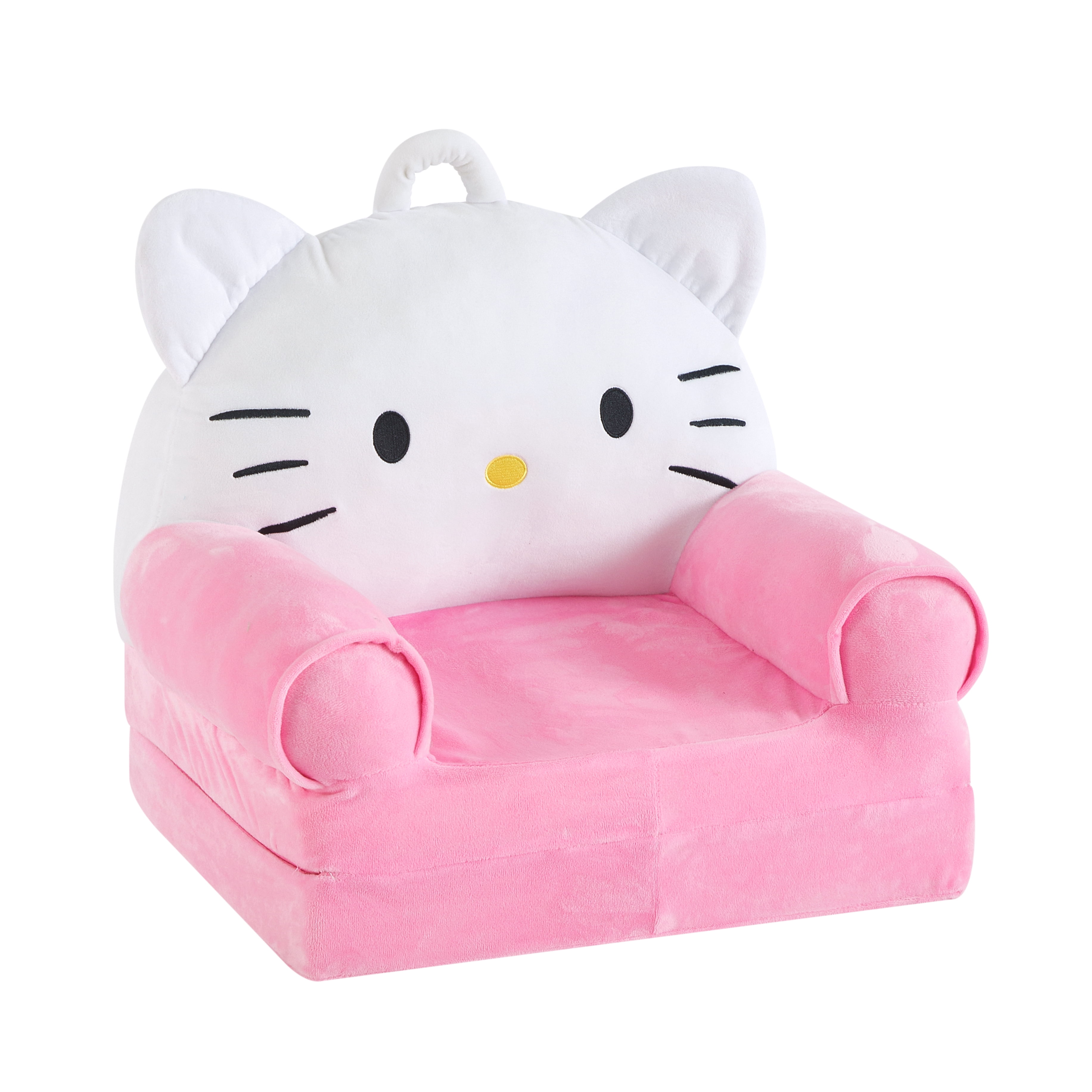 Toddler Hello Kitty Pink & White Polyester 2-in-1 Flip Out Chair