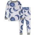 thumbnail image 1 of Toddler Hello Moon Tee & Pant Set - Indigo - 5T, 1 of 6