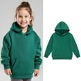 thumbnail image 1 of Toddler Hoddies Kids Green Hoodie Long Sleeve Pullover Tops Fall Clothes Toddler Girls Clothes 2-3 Years, 1 of 5