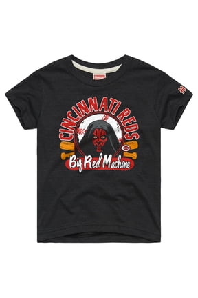 Toddler Homage  Charcoal Cincinnati Reds Star Wars x MLB Dark Side T-Shirt