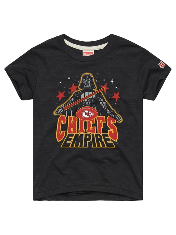 Toddler Homage Charcoal Kansas City Chiefs NFL x Star Wars Dark Side Tri-Blend T-Shirt