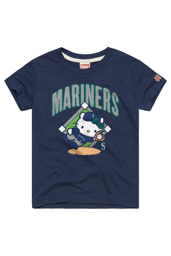 Toddler Homage  Navy Seattle Mariners Hello Kitty x MLB Tri-Blend T-Shirt