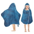 thumbnail image 1 of Toddler Hooded Beach Towel 24x50 Kids Bath Towels Soft Quick Dry for Swim Pool Boys Girls Blue Dreamy Fluffy Clouds, 1 of 7
