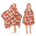 thumbnail image 1 of Toddler Hooded Beach Towel 24x50 Kids Bath Towels Soft Quick Dry for Swim Pool Boys Girls Cartoon Foxes, 1 of 7