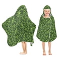thumbnail image 1 of Toddler Hooded Beach Towel 24x50 Kids Bath Towels Soft Quick Dry for Swim Pool Boys Girls Grass, 1 of 7