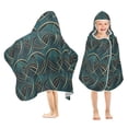 thumbnail image 1 of Toddler Hooded Beach Towel 24x50 Kids Bath Towels Soft Quick Dry for Swim Pool Boys Girls Modern Luxury Pattern, 1 of 7