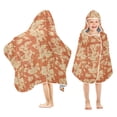 thumbnail image 1 of Toddler Hooded Beach Towel 24x50 Kids Bath Towels Soft Quick Dry for Swim Pool Boys Girls Vintage Flora Patterned, 1 of 7