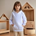 thumbnail image 1 of Toddler Girls Hoodies White Hoodie Casual Long Sleeve Hoodie Sweatershirt Pullover Warm Fall Winter Clothes Girls Toddler Clothes 2T, 1 of 4