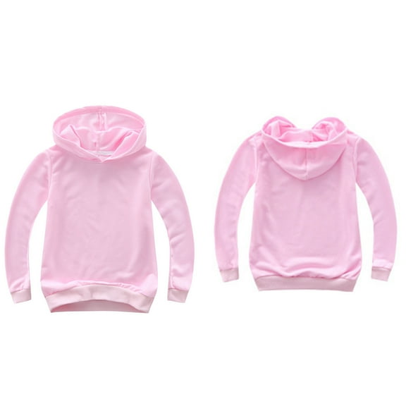Toddler Hoodie Pink Hoodie Long Sleeve Lightweight Pullover Tops Loose Sweatshirt Warm Fall Winter Clothes Little Girls Clothes Size 2-3 Years
