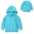 thumbnail image 1 of Toddler Hoodies Boys 2T Solid Long Sleeve Hooded with Pockets Pullover Tops Outerwear Shirts For Girl Kids,3-4 Years, 1 of 6