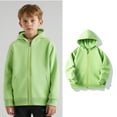 thumbnail image 1 of Toddler Hoodies for Boys Girls Casual Long Sleeve Sweatshirts with Zipper Light Green Hooded Pocket Warm Fall Winter Clothes Kids Clothes Girls Size 18-24 Months, 1 of 7