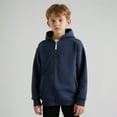 thumbnail image 1 of Toddler Hoodies Boys Kids Navy Zip up Hooded Casual Long Sleeve Hooded Sweatshirt Top Winter Clothes Kids Clothes Boys Size 2-3 Years Girls Clothing, 1 of 7