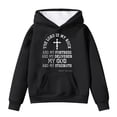 thumbnail image 1 of Toddler Hoodies Sweatshirts for Girls Letter Print Long Sleeve Hooded Soft Fleece Pullover For Fall Winter Casual Trendy Cute Sweatshirt With Pocket Size 4-5T, 1 of 4