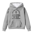 thumbnail image 1 of Toddler Hoodies Sweatshirts for Girls Letter Print Long Sleeve Hooded Soft Fleece Pullover For Fall Winter Casual Trendy Cute Sweatshirt With Pocket Size 4-5T, 1 of 4