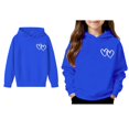 thumbnail image 1 of Toddler Hoodies Valentines Sweatshirt Long Sleeve Casual Heart Sweatshirts Crew Neck Sweatshirt Pullover Boys 2-3 Years Clothes, 1 of 4