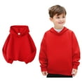 thumbnail image 1 of Toddler Hoodies for Boys Girls Long Sleeve Pullover Hoodies Top Red Hooded Winter Clothes 3T Girl Clothes, 1 of 6