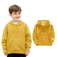 thumbnail image 1 of Toddler Hoodies for Boys Girls Long Sleeve Pullover Hoodies Top Yellow Hooded Fall Winter Clothes Girls Clothes 3T, 1 of 4