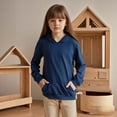 thumbnail image 1 of Toddler Hoodies for Girls Kids Navy Hoodie Casual Long Sleeve Hoodies Fall Winter Clothes Girls Sweatshirts Size 2T, 1 of 5