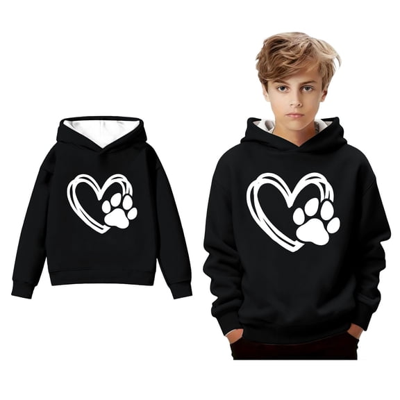 Toddler Hoodies for Girls Valentines Day Sweatshirt Long Sleeve Heart Sweatshirt Crew Neck Pullover Sweatshirt 1-2 Years Old Boy Clothes